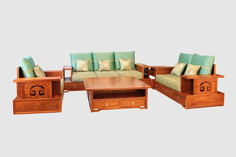 南澳中式实木沙发简直太美了